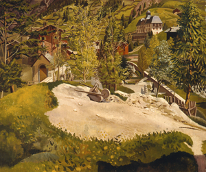 3 His mortal eye: Stanley Spencer at Carrick Hill: Geoff Gibbons, Adelaide Stanley Spencer, Zermatt , 1934, oil on canvas, 51.2 x 61.5cm; Carrick Hill Trust, Adelaide, Hayward Bequest