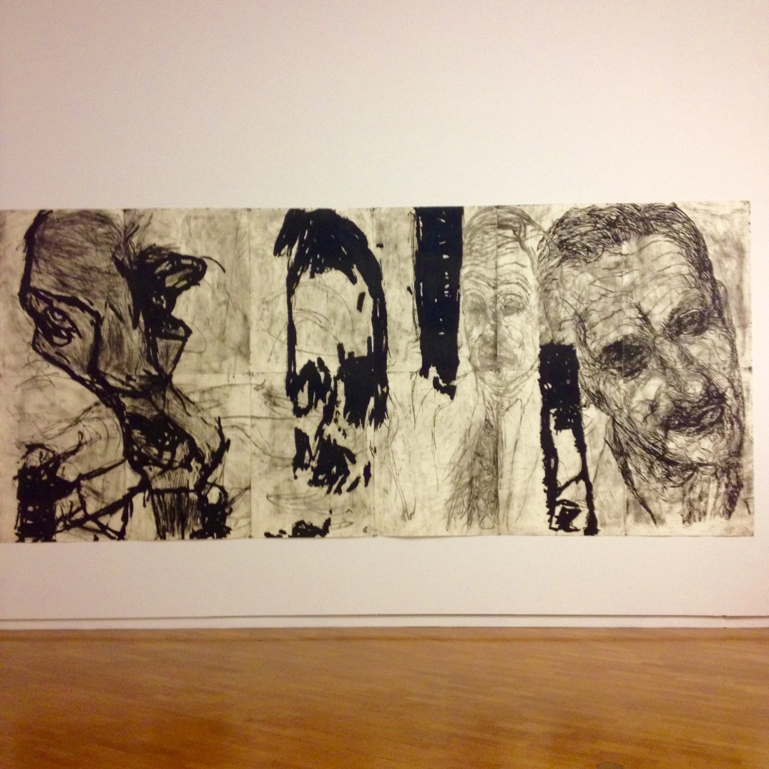 mike parr: foreign looking , exhibition view, national gallery of australia, canberra, 2016