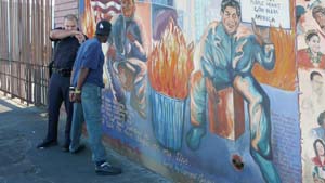 2 Crash: the Art of Therese Ritchie: JOANNA BARRKMAN Therese Ritchie, Mural Skid Row , 2008, 40 x 70cm; image courtesy the artist