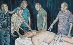 4 Rod Moss, Anatomy Lesson – You. Me. Us.: KIERAN FINNANE Rod Moss, Anatomy Lesson , 2012, graphite and synthetic polymers on archival paper, 70 x 117cm; image courtesy the artist
