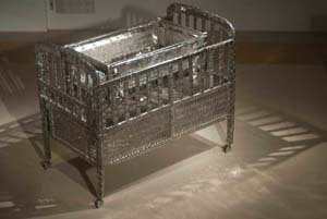 12 Notes from India Art Fair 2013: REG NEWITT Tayeba Begum Lipi, My Daughter's Cot , 2012, stainless steel, 122 x 71 x 101.6cm; image courtesy the artist and Samdani Art Foundation, Dhaka, Bangladesh