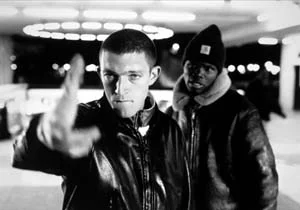 8 Art you can Believe in: Mindworms of political art: ALAN GILMOUR   Still from the film  La Haine  [ Hatred ], 1995, directed by Mathieu Kassovitz