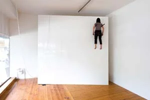 1 Emerging Artists at the End of Their Era: ALEXIE GLASS-KANTOR & EMILY CORMACK Bridie Lunney and Torie Nimmervoll, performance documentation from Propositions , installation view, Gertrude Contemporary, Melbourne, 2013; photo: Jake Walker