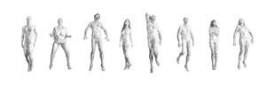 10 Yvonne East: Stratum: JANE HYLTON Yvonne East, Stratum Figure (1 - 8), 2012, charcoal on Paper, 400 x 150cm; photo: Richard Hodges, IMAGE COURTESY THE ARTIST