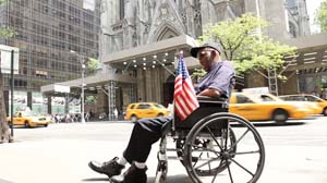 14 Contemporary Aboriginal art in America: CAROL SCHWARZMAN Richard Bell, Blackfella’s Guide to New York , 2011, video still. Image courtesy the artist and Milani Gallery, Brisbane
