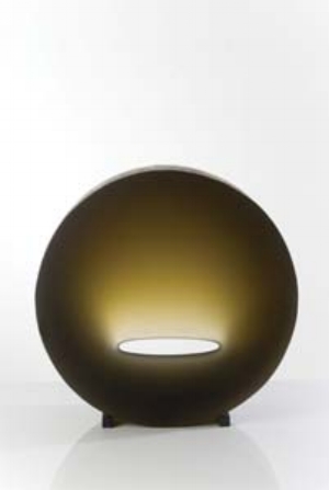 11 Some words on Word of Mouth: SARAH RICE Richard Whiteley, Illuminate , 2010, cast glass and metal, 57.5 diameter x 17cm; image courtesy the artist; photo: Greg Piper