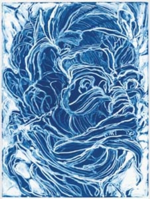 19 Tony Ameneiro: head to head: JAN JONES Tony Ameneiro, Pentimenti Series – Flowering Heads , 2012, single-plate and multi-plate colour monotypes; 57 x 38cm; image courtesy the artist