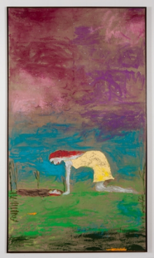3 Reflections in a muddy puddle: Jenny Watson in conversation: Wes Hill, Brisbane Jenny Watson, Reflection in a muddy puddle , 2013, oil on linen and mixed media, 250 x 141cm, image courtesy the artist and Roslyn Oxley Gallery, Sydney