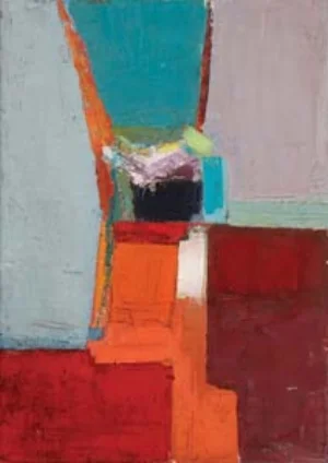5 Guy Grey-Smith: Modern visions of the West: SALLY QUIN Guy Grey-Smith, Little black bowl , 1962, oil and beeswax emulsion on gauze over hardboard, 89 x 65cm; private collection; © Susanna Grey-Smith and Mark Grey-Smith; photo: Robert Frith, Acorn
