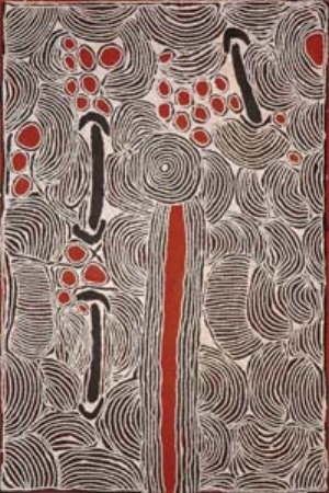 10 TRIBUTE: Ningura Napurrula: SARITA QUINLIVAN Ningura Napurrula, Untitled , 2007, synthetic polymer on Belgian linen, 183 x 122cm; courtesy Papunya Tula Artists