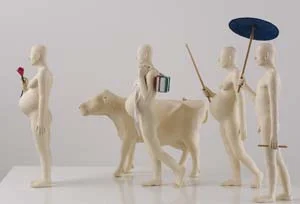 12 seeing the spiritual in Australian Art: The Blake Prize: ROD PATTENDEN David Tucker, A Local Girl Comes Home , 2008, (winner), ceramic, wood, linen, ink, 52 x 95 x 60cm. Private collection; courtesy the artist and the Blake Society