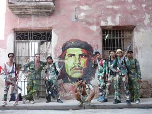 8 PUNKASILA at MUMA: NICOLAS LOW Punkasila: La mision a Cuba del rock combativo , 10th Havana Biennial 2009, La Habana Viela (Old Havana). Photograph by Reynier Rodriguez Vazquez