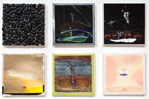 11 Micky Allan at CCAS: MELINDA HINKSON Nada and the whale (detail), 2010-11,watercolour, mixed media, each work 20 x 20cm