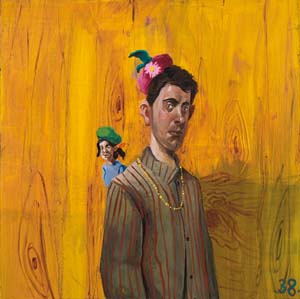 4 Resistance to change, DONALD BROOK McLean Edwards, Art Student # 1 , 2010, oil on canvas, 122 x 122cm. From the exhibition McLean Edwards: Bad Habits . Image courtesy the artist and Martin Browne Fine Art, Sydney