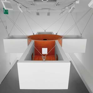 12 John Kelly – Probe: LAURA GASCOIGNE Halo , 2007, mixed media, installation view, Agnew’s Gallery, London. Photographs by Todd White & Associates
