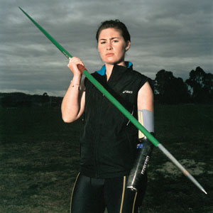 10 Wrong Gear? The Basil Sellers Art Prize: CHRISTOPHER HEATHCOTE Selina Ou, Madeleine Hogan, field athlete , 2008, F46, type C print, 100 x 100cm. © Courtesy the artist; Sophie Gannon Gallery, Melbourne; and GRANTPIRRIE, Sydney