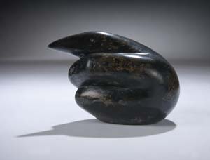 9 Not Strictly for the Birds: The Art of Jan Brown: ROBERT DINGLEY Image: Jan Brown, Bird in hand , 2006-07, ciment fondu, 10 x 13 x 9cm
