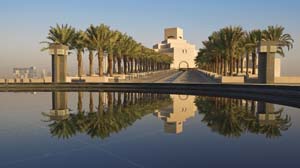 9 Building bridges in the desert, Museum of Islamic Art bedazzles: MATTHIAS KRUG The Museum of Islamic Art’s main building entrance façade through the palm tree alley