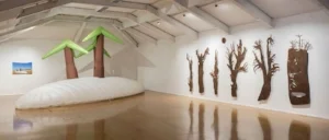 2 Small, medium and national: Capital art cultures: Jay Kochel, Canberra 2°, exhibition view, Canberra Contemporary Art Space (CCAS), Gorman Arts Centre, Canberra, July–August 2016, featuring the work of Daniel Bonson, GW. Bot, David Buckland, Søren Dahlgaard, Jacky Green, Annika Harding, Timothy James Johnson and Andrew Styan; image courtesy CCAS