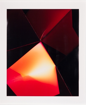 8 Material presence: ‘Emanations’ at Govett-Brewster: Daniel Palmer, New Plymouth Walead Beshty, Two Sided Picture (RY), January 11, 2007, Valencia, California, Fujicolor Crystal Archive , 2007, installation view, Govett-Brewster Art Gallery, New Plymouth, 2016; chromogenic photograph; image courtesy Govett-Brewster Art Gallery, New Plymouth