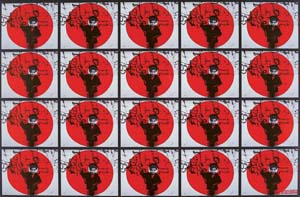 10 Breaking the Veils at Shepparton: JACQUI VERROCCHIO Laila Shaw (Palestine), Twenty Targets , 1994, silkscreen on paper. Collection of the Jordan National Gallery of Fine Arts