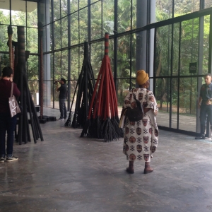 3 The 32nd SÃo Paulo Biennial: In praise of uncertainty: En Young Ahn, São Paulo Frans Krajcberg, Untitled , n.d., installation view, the 32nd SÃO Paulo Biennial, 2016; burnt wood and natural pigments, dimensions variable; photo: En Young Ahn