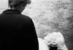 3 Some meditations on death and dying: Reveries: Photography & Mortality: JOHN THOMPSON, Canberra Anne Noble, In my father’s garden , 2001, single image from an installation of six monochrome type C photographs and two concertina books of monochrome type C photographs. Courtesy of the artist