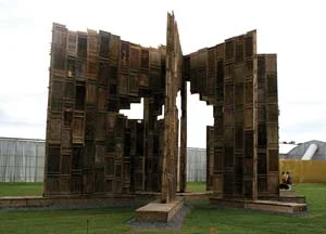 3 Sixteen artists: Excerpts from a European diary, June 2007: Bill WRIGHT & HILARIE MAIS Ai Weiwei, Template , installation of found wooden windows and doors, in Documenta 12 , Kassel
