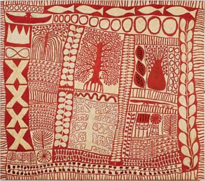 3 TogArt Contemporary Art Exhibition: History in the making: DAENA MURRAY, Darwin Marina Strocchi, Red river, 2006, acrylic on linen