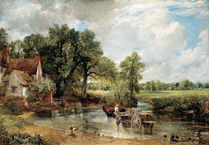 3 Constable, now and then: MICHAEL ROSENTHAL mage caption: John Constable, The hay wain, 1821, oil on canvas. The National Gallery, London In 1984 I was surprised to discover from a furniture advertisement in the Brisbane Courier-Mail that, in Australia as much as in Britain, the walls of the home beautiful would typically be embellished with reproductions after the landscapes of John Constable. While I pondered what resonance these could have for a population whose experience of actual landscape tended to the dry and ochre rather than the wet and green, at least I learned that the art of Constable was as familiar to some Australians as we assume it is to the British