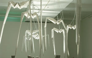 3 Connectivity and the moving image Adelaide Bank Festival of Arts 2006: TERRI HOSKIN Chico MacMurtrie & Amorphic Robot Works, Inflatable bodies , 2006, installation view at the Experimental Art Foundation, Adelaide. Photo Duke Albada