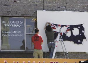 2 The artist, the thief, the flag and sedition: ADAM GECZY Photo Wayne Taylor © John Fairfax Publications