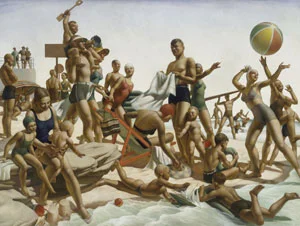 6 In time of war: Charles Meere’s Australian beach pattern : JOY EADIE Charles Meere, Australian beach pattern , 1939-40, oil on canvas. Courtesy of the Art Gallery of New South Wales, Sydney