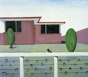 9 The sound of visual art: JEREMY ECCLES Noel McKenna, Home, Blue Mountains , 2004, enamel on canvas. Private collection. In the exhibition The sound of painting , at the George Adams Gallery, the Arts Centre, Melbourne