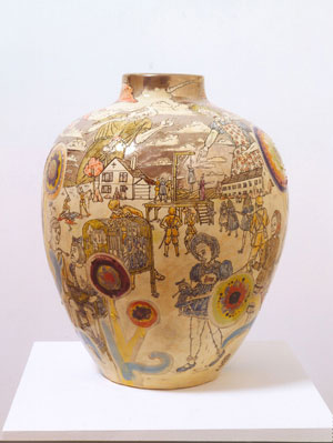 1 Mixed-up Child or Messed-up adulthood in Auckland: JOHN HURRELL Grayson Perry, Interior conflict , 2004, glazed ceramic. Collection of Jay Ecklund, Fort Lauderdale, Florida
