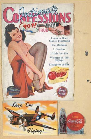 2 The legacy of Eduardo Palozzi 1924 - 2005: byRYAN JOHNSTON   Eduardo Paolozzi,  Evadne in green dimension , 1972, screenprint,lithograph and mixed media on paper, from Brunk! {screenprint version or original collage]. Collection Tate Britain, London. Courtesy of DACS