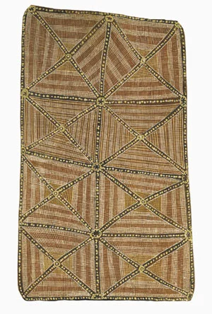 3 Crossing country: The alchemy of Western Arnhem Land art in Sydney: ROGER BENJAMIN Yirawala, Untitled (Mardayin design) , early 1970s, natural pigments on bark. Collection of the Art Gallery of New South Wales, Sydney. Gift of Qantas.