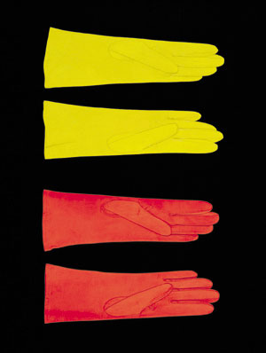 5 Photography thinking itself: Jacky Redgate: Survey 1980 - 2003 in Adelaide: MARIA BILSKE Jacky Redgate, Life of the system #5 tow pairs of leather gloves , 1998, C-type photograph. Courtesy of the artist.