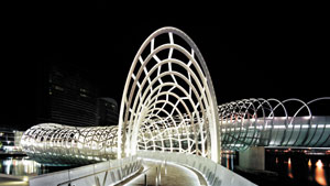 3 Sculpture, sculpture, and more sculpture!: KEN SCARLETT Robert Owen (artist), with Denton Corker Marshall (architects), Webb Bridge , 2003, Docklands, Melbourne