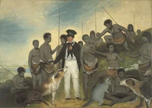 7 Benjamin Duterrau A grand contradiction: Greg Lehman, Hobart Benjamin Duterrau, The Conciliation , 1840, oil on canvas, 121 x 170.5cm; Tasmanian Museum and Art Gallery, Hobart, purchased with assistance from the Friends of the Museum Fund and the Murray Fund, 1945