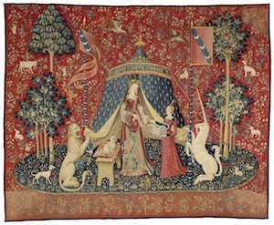 6 The curators, the diplomat and 'the lady and the unicorn: joanna mendelssohn, sydney Mon Seul Désir , c. 1500, from ‘The Lady and the Unicorn’ series, wool and silk, 377 x 473cm, Musée de Cluny – Musée national du Moyen Âge, Paris; photo and ©: RMN-GP/M. Urtado