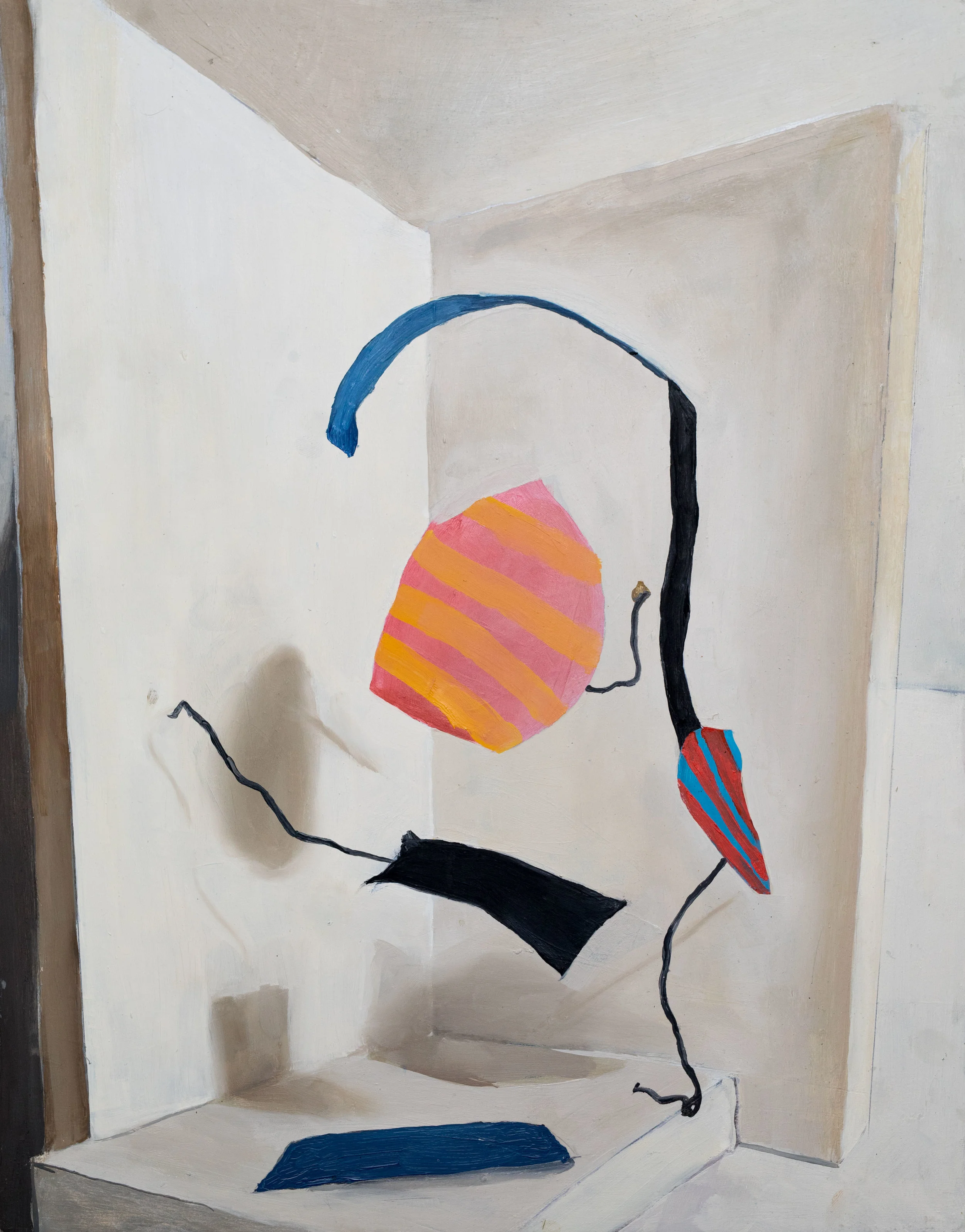 Caroline Gasteen, Plantin’ Seeds , 2018, oil on board, 38 x 30cm; image courtesy the artist