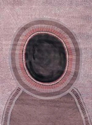 5 Kumanjayi Cherel c. 1920 – 2009: JEREMY ECCLES Kumanjayi Cherel, Thirrwi (Hill Kangaroo) , 2000, polymer paint on paper. Image courtesy Mangkaja Arts resource Agency