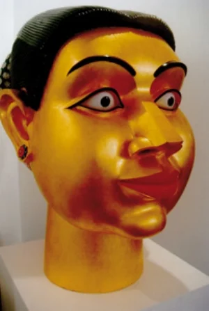 16 Letter from Shanghai: ShContemporary Art Fair 2010: DAVID WILLIAMS Ravinder Reddy, Gilded Head