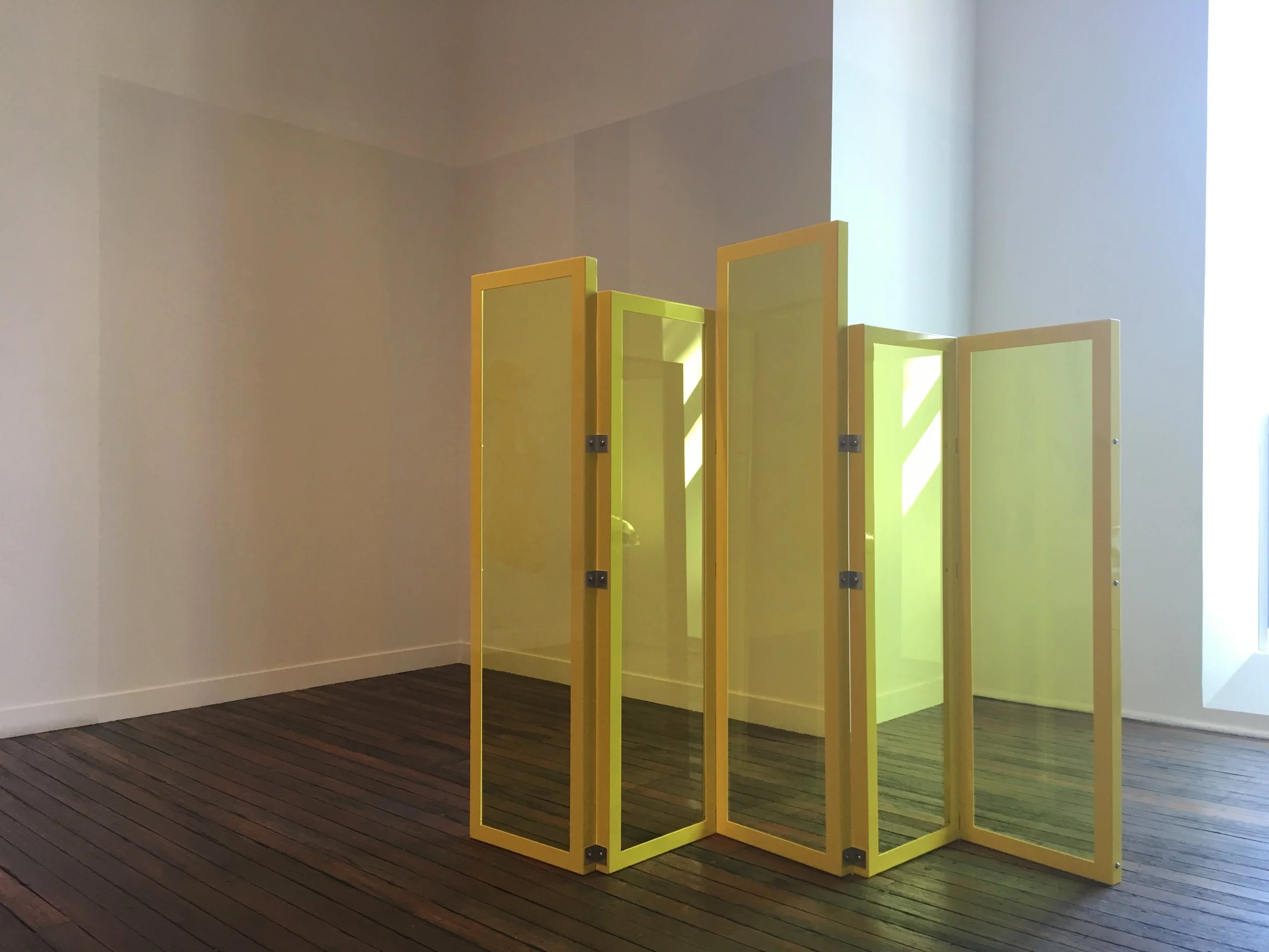 1 Dispatches: andrew stephens   Consuelo Cavaniglia,  Untitled (screen) , 2018, powder-coated aluminium, coloured acrylic fixings; courtesy the artist, Kronenberg Mais Wright, Sydney, and Station Gallery, Melbourne