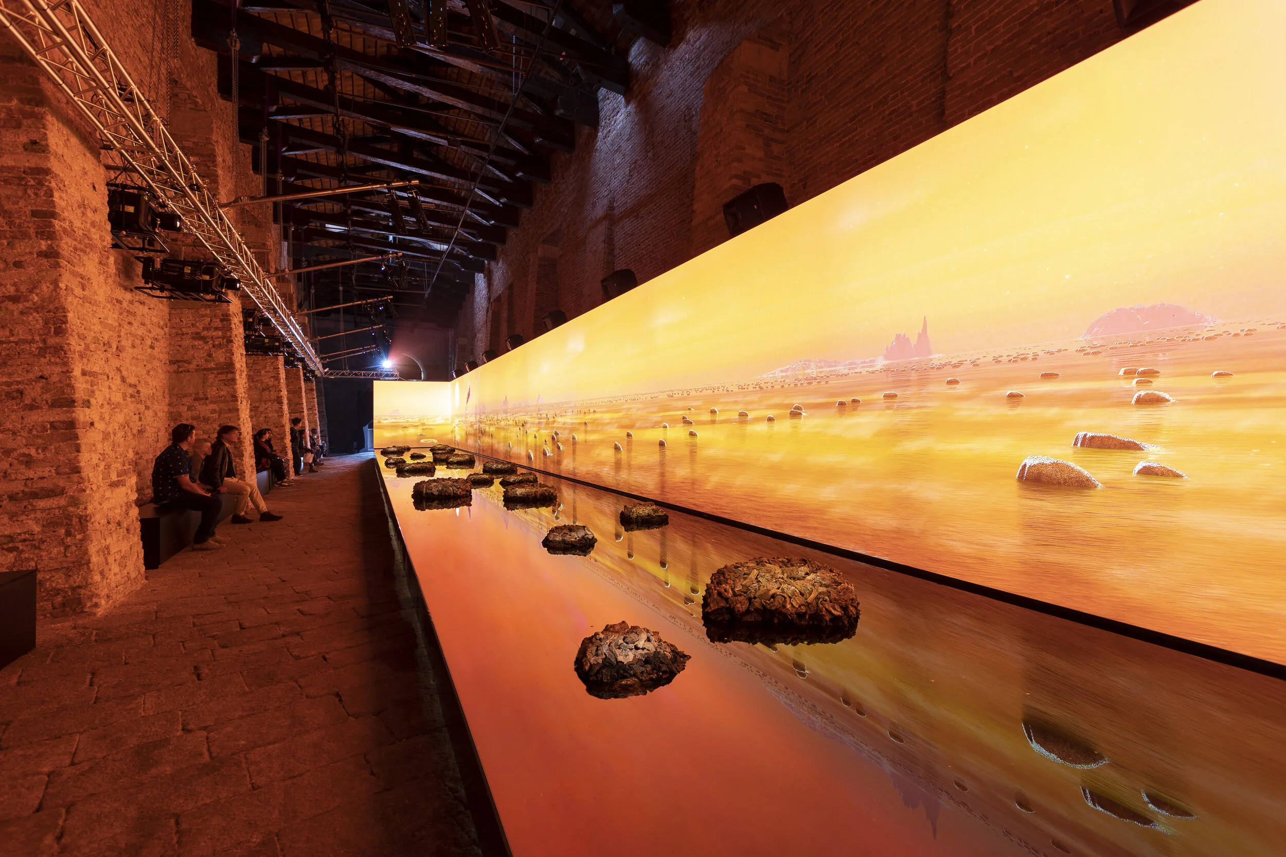 7 duck island to dorsoduro: ‘living rocks’ at venice; louise martin-chew,  venice     Living Rocks: A Fragment of the Universe , installation views, Magazzini del Sale, Venice, 2019; image courtesy the artists and the Art Gallery of South Australia, Adelaide; photo: Francesco Allegretto