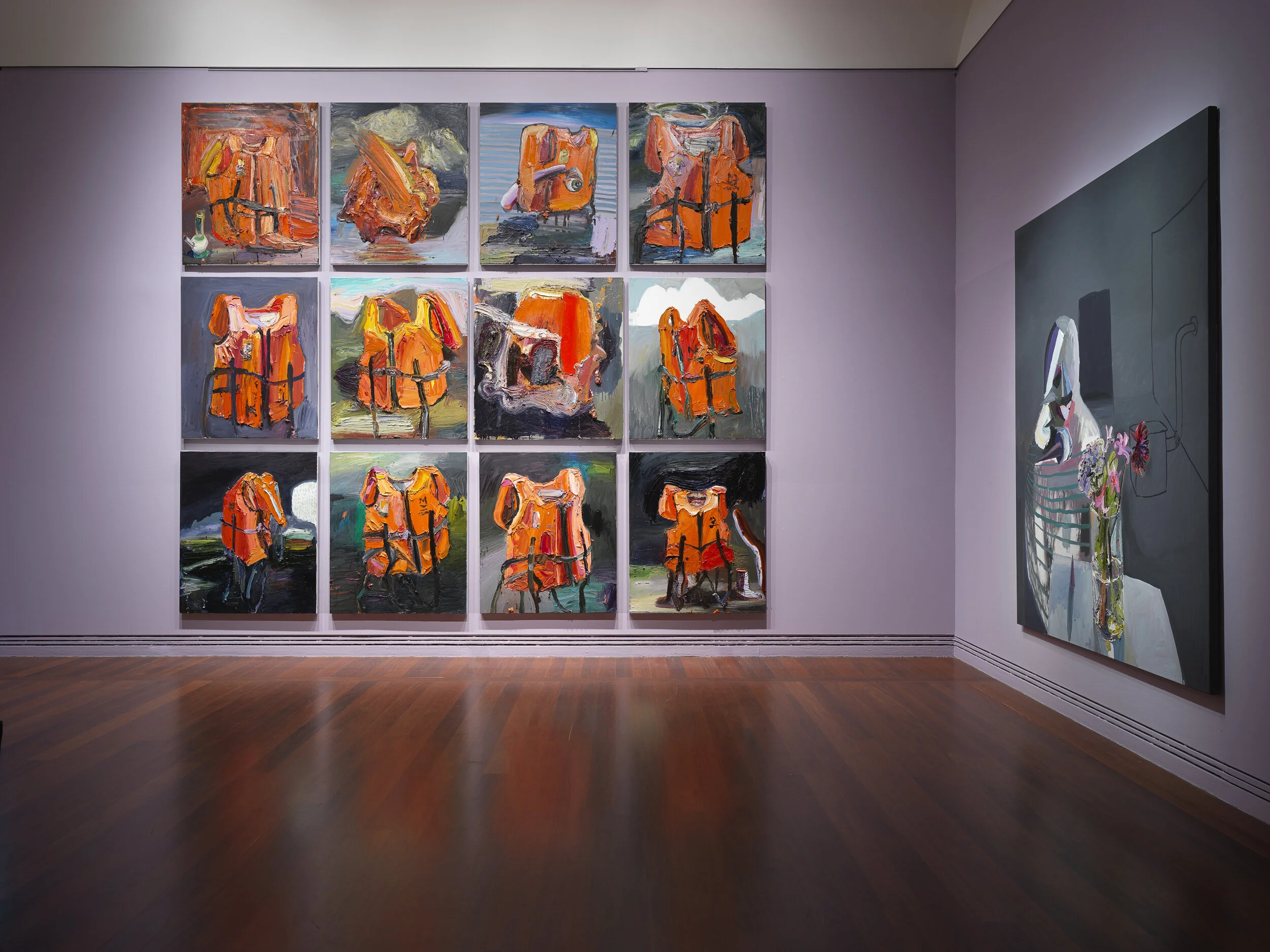 12 what ben quilty offers us: anna zagala,  adelaide     Quilty , exhibition installation view, Art Gallery of South Australia, Adelaide, 2019; photo: Grant Hancock