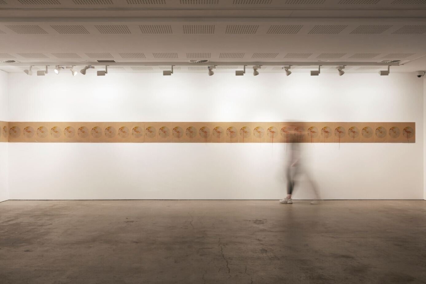  Shivanjani&nbsp;Lal, &nbsp;  Yaad&nbsp;Karo (1879–1920) , 2019,&nbsp;installation view, ‘Wansolwara: One Salt Water’, UNSW Galleries, Sydney, 2020;&nbsp;hand-stitched prints on recycled paper with kite thread; courtesy the artist; photo: Zan Wimberl