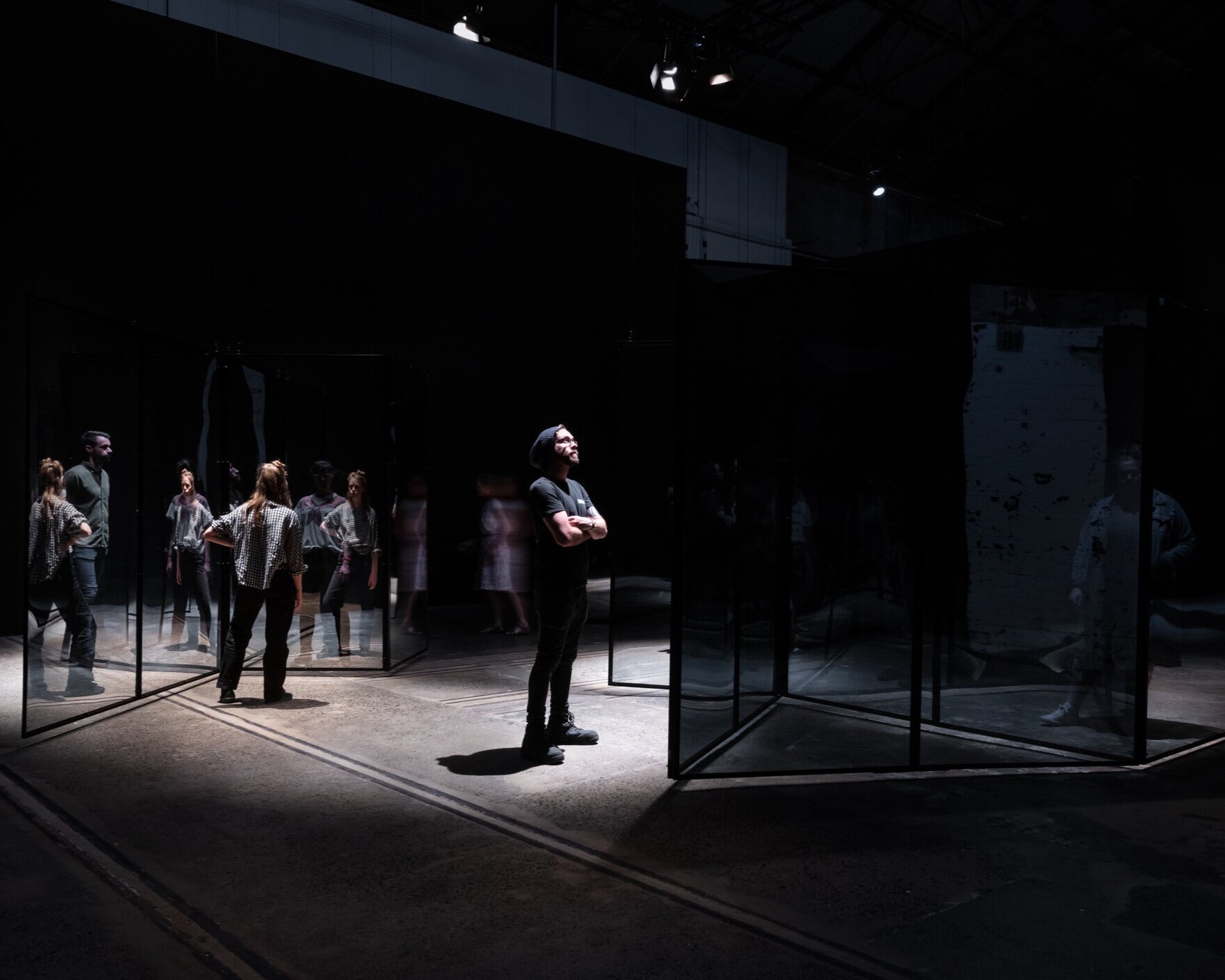   Giselle Stanborough: Cinopticon , exhibition installation view, Carriageworks, Sydney, 2020; courtesy the artist and Carriageworks, Sydney; photo: Mark Pokorny 