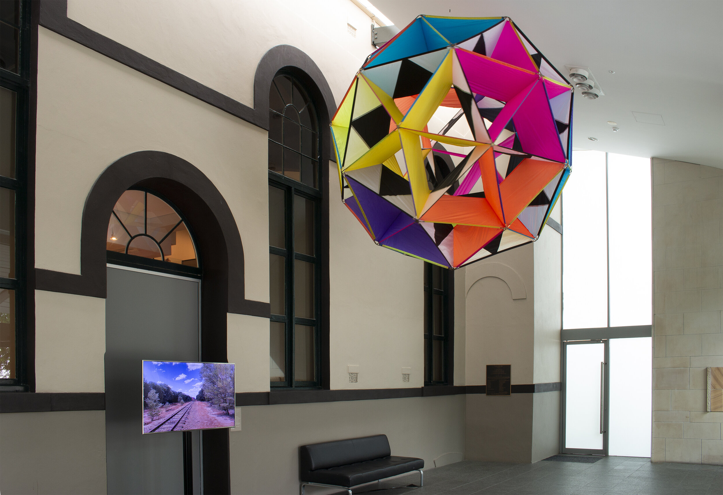   Lincoln Austin: The Space Between Us , exhibition installation view, Ipswich Art Gallery, 2021; image courtesy Ipswich Art Gallery 